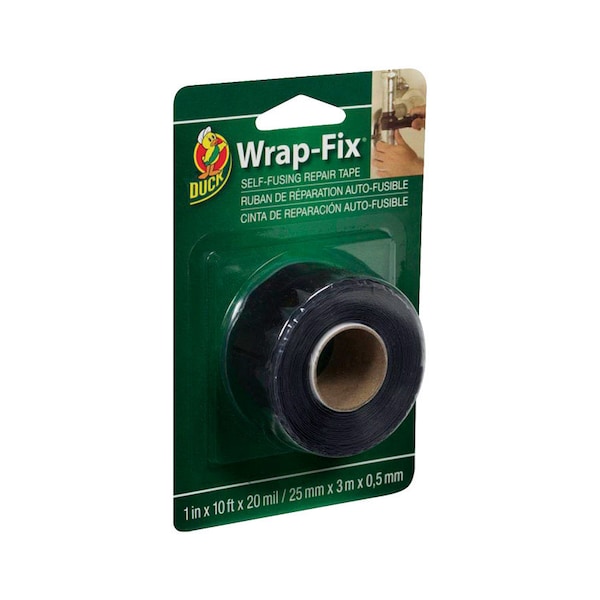 Wrap-Fix Duck Wrap-Fix 1 in. W X 10 ft. L Black Self-Fusing Repair Tape - 442055