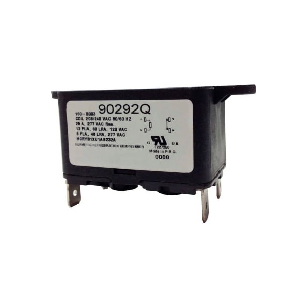 Productos de Refrigeración Internacional PSG 90292Q Relevador de Conexión Rápida SPNO 50/60 Hz, 240VCA, 8 Amperes, Bobina 208/240VCA - 90292Q