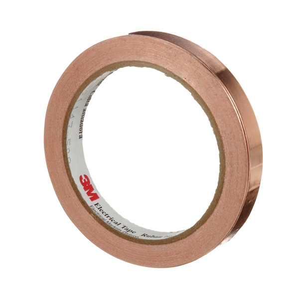 3M Foil Tape, 1/2 In. x 18 Yd., Copper, PK18 - 1181