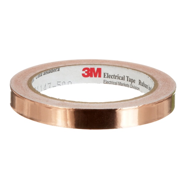 3M Foil Tape, 1/2 In. x 18 Yd., Copper, PK18 - 1181