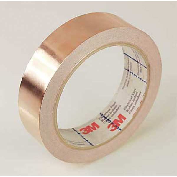 3M Foil Tape, 1/2 In. x 18 Yd., Copper, PK18 - 1181