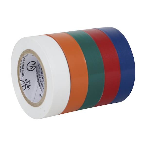 Duck Brand Duck 1/2 in. W X 20 ft. L Assorted Vinyl Electrical Tape - 299020