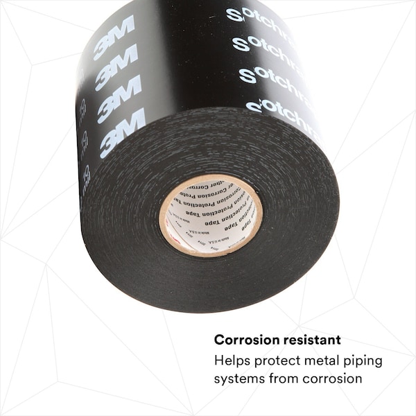 3M Electrical Tape, 10 mil, 4"x100 ft., Black, PK12 - 50-PRINTED-4X100FT