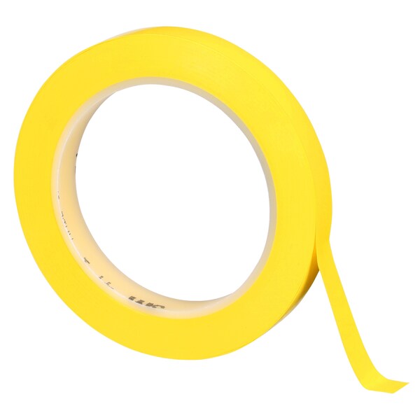3M Vinyl Tape 471, Yellow, 1/2"x36, PK72 - 471