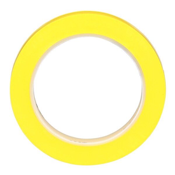 3M Vinyl Tape 471, Yellow, 1/2"x36, PK72 - 471