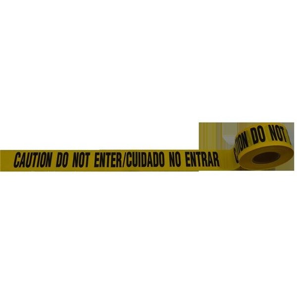 Petra Roc Petra Roc BTBL-CAUTION Barricade Tape 2 Mil Bilingual Caution Do Not Enter & Cuidado No Entrar; 3 in. x 1000 ft. - BTBL-CAUTION