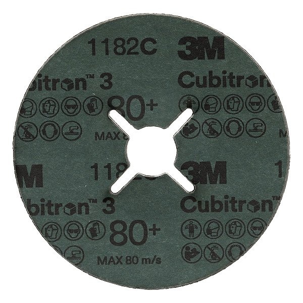 3M Cubitron Fiber Disc, Ceramic, 7 in Dia., PK25 - 7100349579