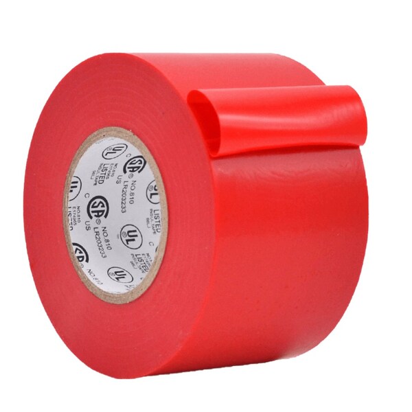 Wod Tape ETC766MS General Purpose Electrical Tape Red UL/CSA listed core: 2 in. X 66 ft, 48PK - WOD ETC766MS-02000-48-66-RED