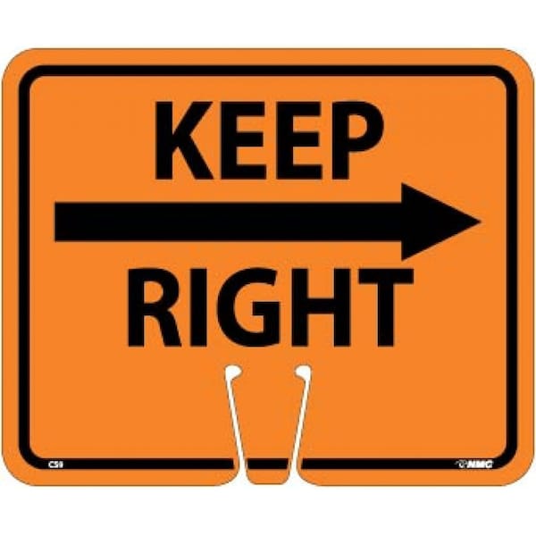 Nmc Keep Right, 10.375x12.625 - CS9