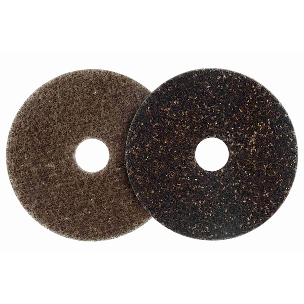 A-Prime Surface Conditioning Discs with Hole, 4-1/2in x 7/8, Gray, 10PK - 11178