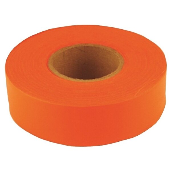 C.H. Hanson SubZero Series Flagging Tape, 150 ft L, 1316 in W, Fluorescent Orange, PVC - 17007