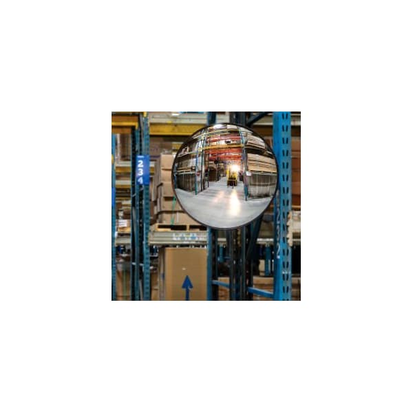 Vision Metalizers Round Acrylic Convex Mirror Indoor 26 Dia. 160 Degree Viewing Angle - IC2600(NR490122)