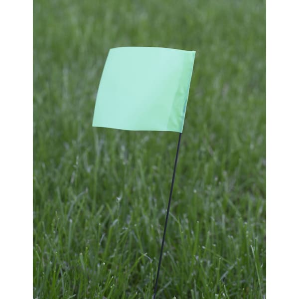 C.H. Hanson Stake Flag, 21 in L, Lime, PVC - 15082