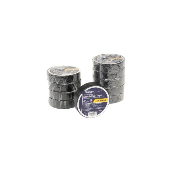 Shurtape Shurtape EV 057B Black Electrical Tape, EV 57 3/4" X 66', 7 mil, Black - 200782