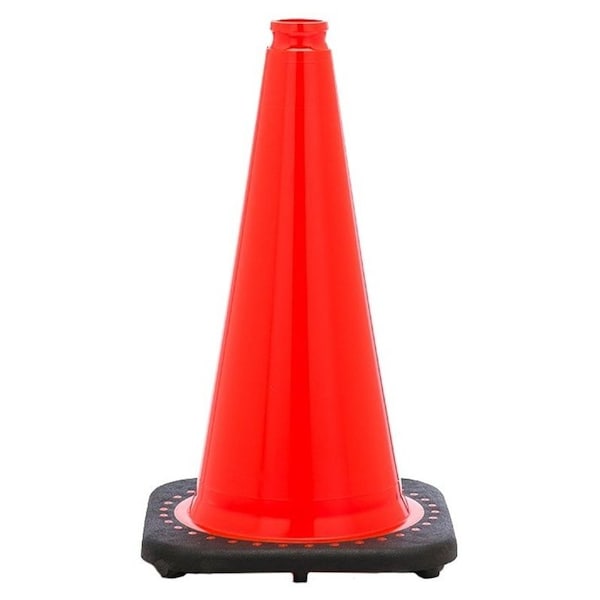 Jbc JBC Revolution, RS RS70032C Traffic Safety Cone, 28 in H Cone, PVC Cone, Fluorescent Orange Cone - 547549/00401