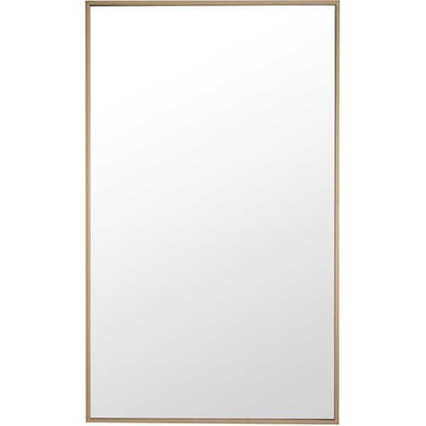 Elegant Lighting Elegant Lighting MR4075BR 24 in. Eternity Metal Frame Rectangle Mirror; Brass - MR4075BR