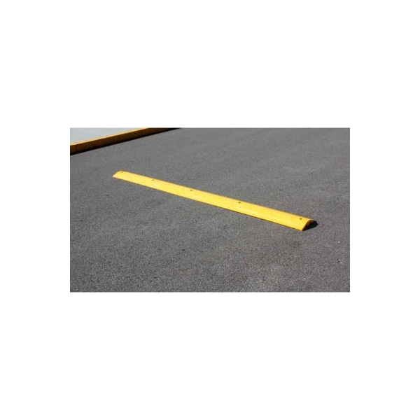Plastics R Unique Yellow Speed Bump with Cable Protection & Hardware - 108in Long - 210108SBY