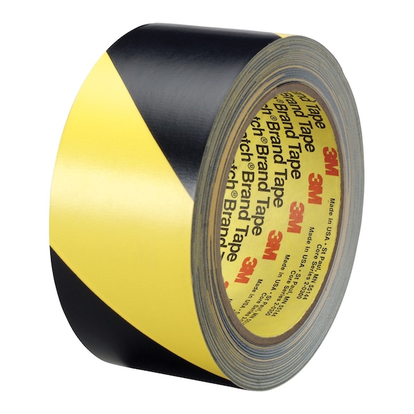 3M Marking Tape, Roll, 1In W, Black/Yellow - 5702