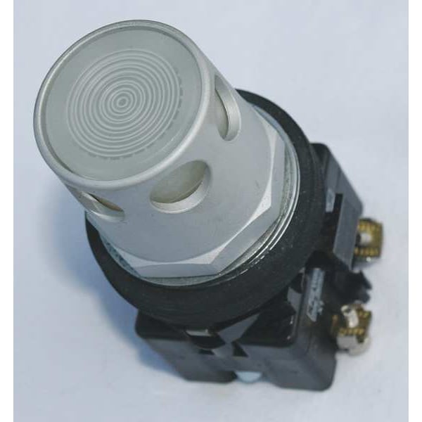 Botón pulsador iluminado Eaton, 30 mm, 1NC, Blanco - HT8GDWBL1