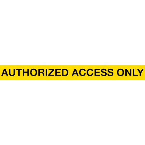 Queue Solutions ConePro 600, Yellow, 12' Yellow/Black AUTHORIZED ACCESS ONLY Belt - CP600Y-YBA150