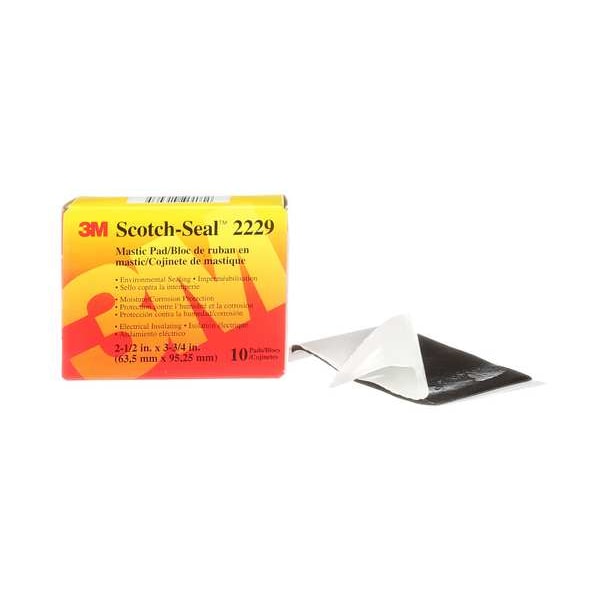 3M Mastic Tape, 125 mil, 2-1/2" x 3-3/4", PK40 - 2229-P-2-1/2X3-3/4IN