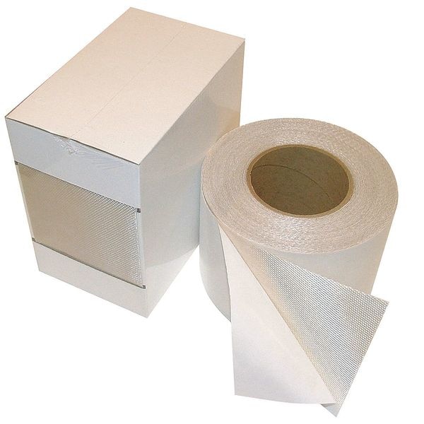 Zoro Select Cloth Tape, 4 In x 50 ft, 30 mil, Tan, Vinyl - 4YMF1