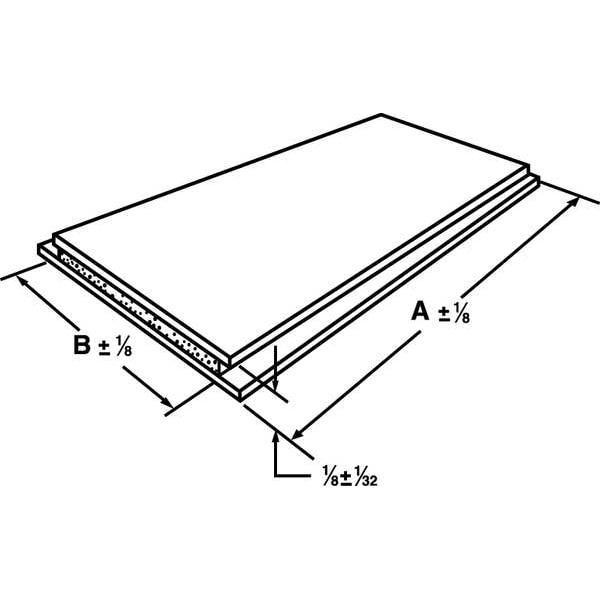 Abb Mastic Tape, 6 mil, 3" x 5", Black, PK10 - AC5X3