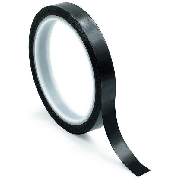 Bertech High-Temperature Polyimide Tape, 2 Mil Thick, 3/4 In. Wide x 36 Yards Long, Black - PPT2B-3/4