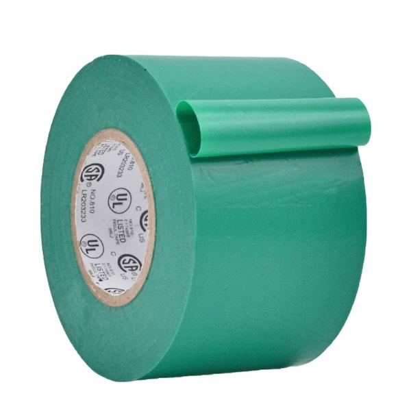 Wod Tape ETC766MS General Purpose Electrical Tape Green UL/CSA listed core: 2 in. X 66 ft, 48PK - WOD ETC766MS-02000-48-66-GRE
