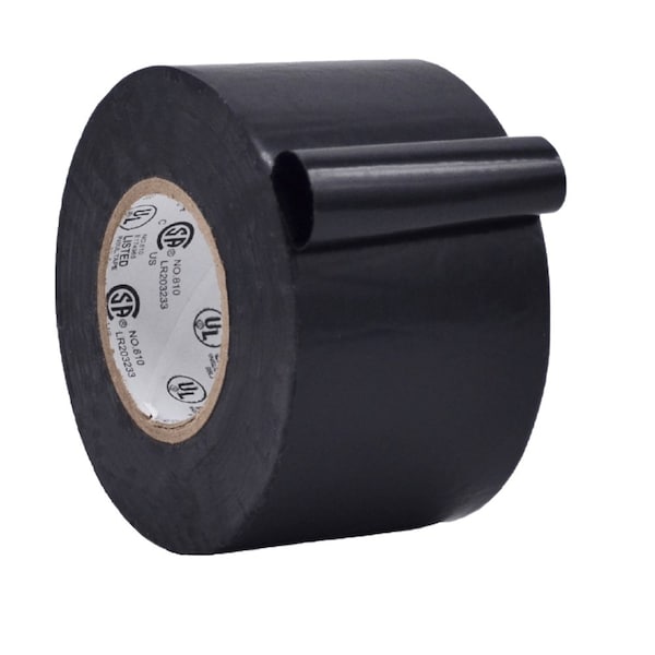 Wod Tape ETC766MS General Purpose Electrical Tape Black UL/CSA listed core: 2 in. X 66 ft, 48PK - WOD ETC766MS-02000-48-66-BLA