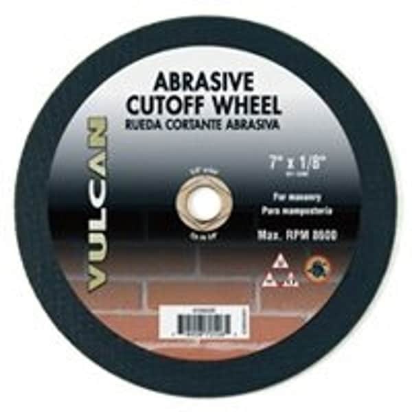 Vulcan Type 1 RCB Masonry Disk, 1/8 in Thick, 5/8 in Arbor, Silicon Carbide Abrasive - 972090OR
