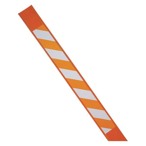 Zoro Select Reflective Marking Stake, Reinforced Polymer, Non-Reflective, 66 in Height, Orange - 96922