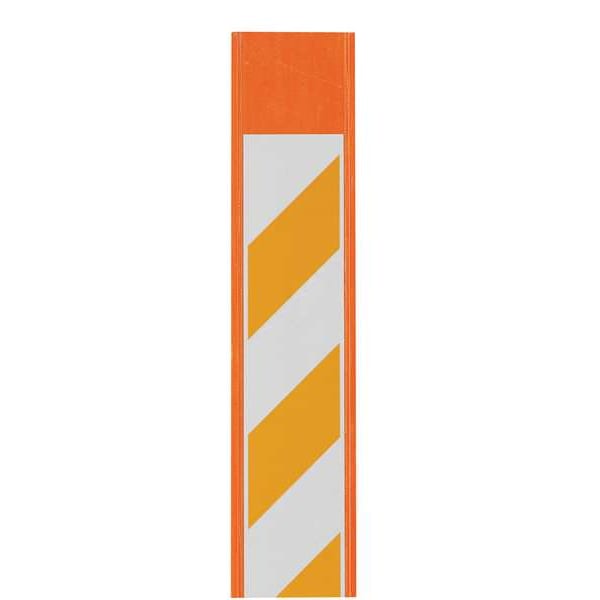 Zoro Select Reflective Marking Stake, Reinforced Polymer, Non-Reflective, 66 in Height, Orange - 96922