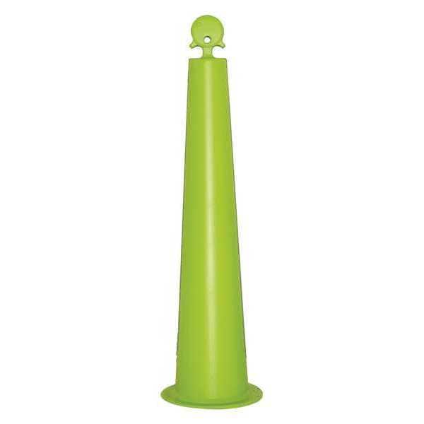 Zoro Select Channelizer Cone, HDPE, Non-Reflective, 42" Height, 3 lb, Lime - 03-770-42L-P