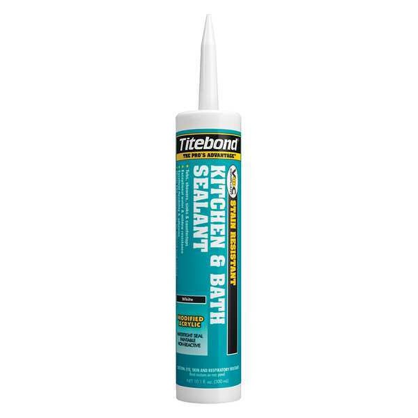 Titebond Kitchen and Bath, 10.1 oz, Cartridge, Whites, Hybrid Base - 1701