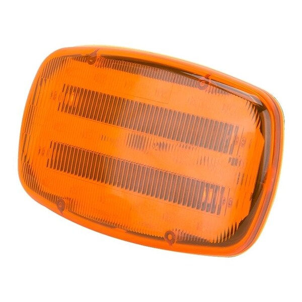 Powerzone LED Magnetic Emergency Light, Amber Reflector, ABS Reflector, 6-1/4 in W Reflector, 4 in H Reflector - 35705