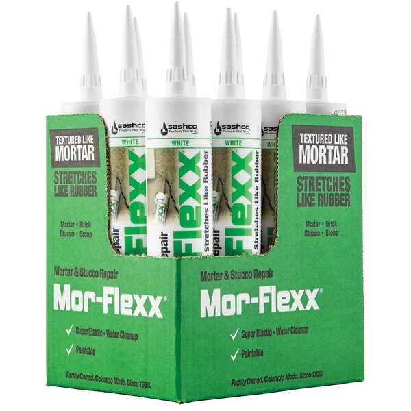 Mor-Flexx 10.50 Oz. Sashco White Flexible Sealant, 12PK - 15016