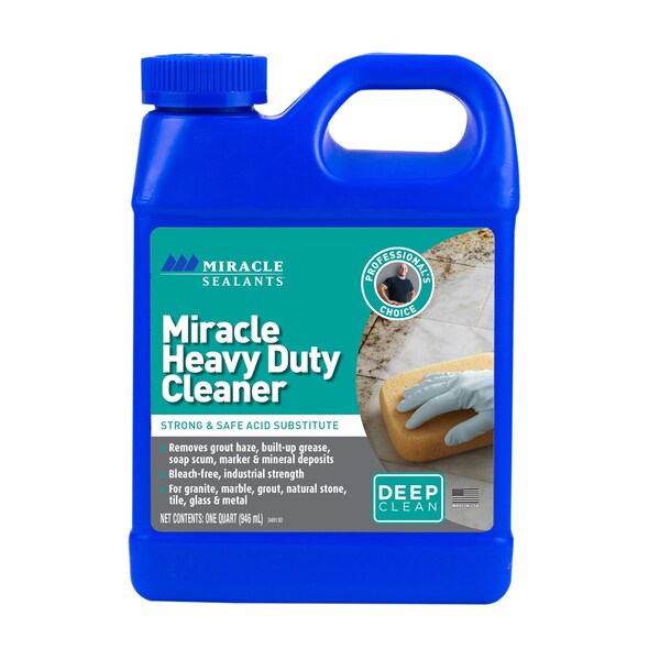 Miracle Sealants Quart, Transparent, Heavy Duty Cleaner Acid Substitute - MHDCQT6