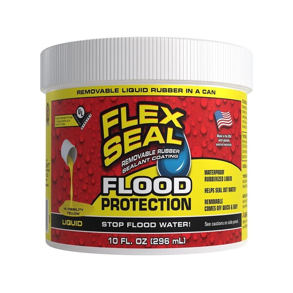 Flex Seal Family Of Products 10 oz Flood Protection Yellow Rubber Spray Sealant, 6PK - 1026652