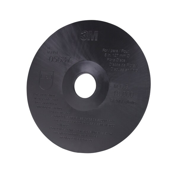 3M Fibre Disc Backup Pad, 05637, 5"x7/8", PK10 - 05637