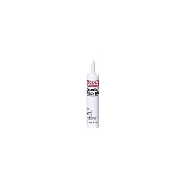 Loctite Silicone Sealant, SUPERFLEX BLACK RTV SILICONE ADHESIVE SEALANT, Size: 300 ml,  - LOC59375