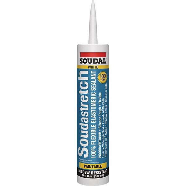 Hot House Designs 10.1 oz Stretch Caulk, White - HO3849972