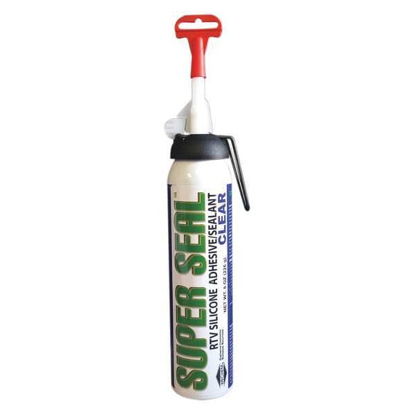 Wechem Silicone Sealant, 100 Percent, Clear, 6 to 8 oz., Clear, Temp Range -60 to 500 Degrees F - A180