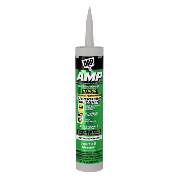 Dap 9 oz AMP Gray Polymer Advanced Hybrid Self-Leveling Sealant, 12PK - 1025573