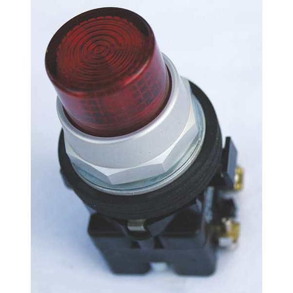 Botón de empuje iluminado Eaton, 30 mm, 1NC, Rojo - HT8GBRBL1