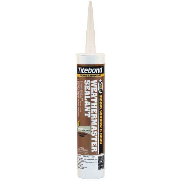 Titebond Polymer Sealant, 10 oz, Cartridge, White, Polymer Base, WeatherMaster - 44001