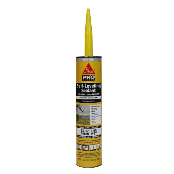 Sikaflex SelfLeveling Sealant, Gray, 101 floz Cartridge - 515304