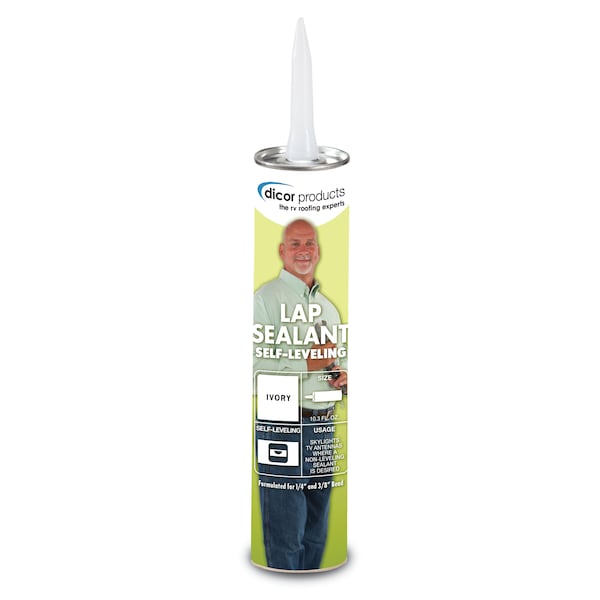Dicor Dicor 501LSV-1 EPDM Self-Leveling Lap Sealant - 10.3 oz. Tube, Ivory - 501LSV-1