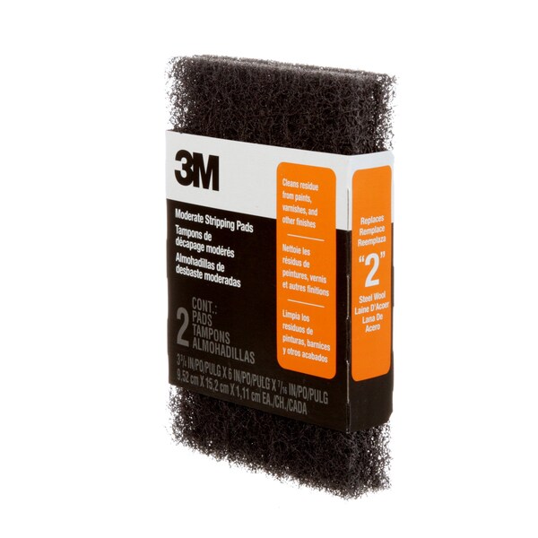 3M Heavy Duty Stripping Pads, 3 3/4 in x 6 in x 7/16 in, 12PK - 10112NA