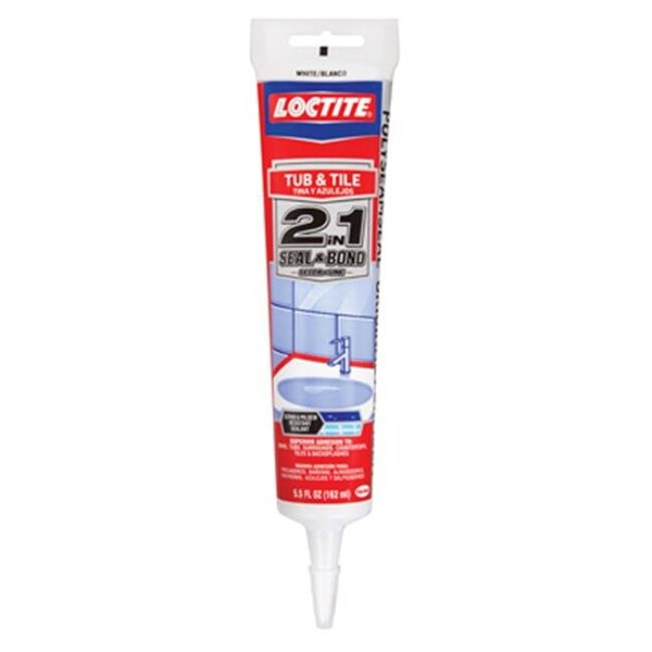 Henkel Henkel 1935990 Polyseamseal; 5.5 oz. White; 2 In 1 Tub & Tile Adhesive Caulk - 138177